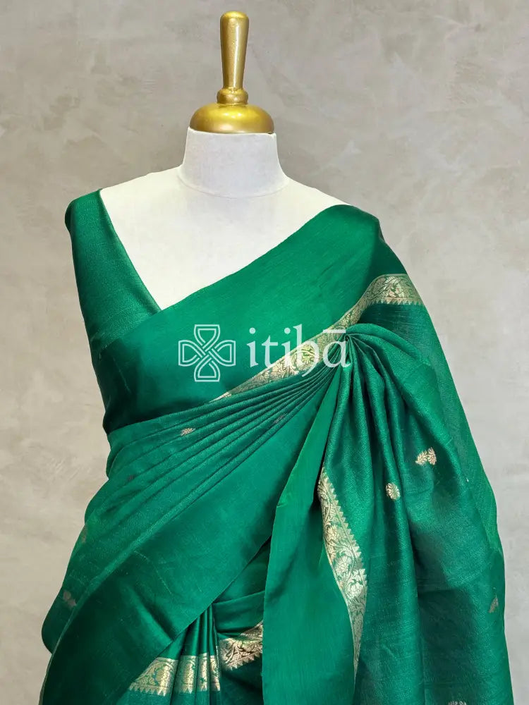 PURE TUSSAR SILK BANARASI SAREE