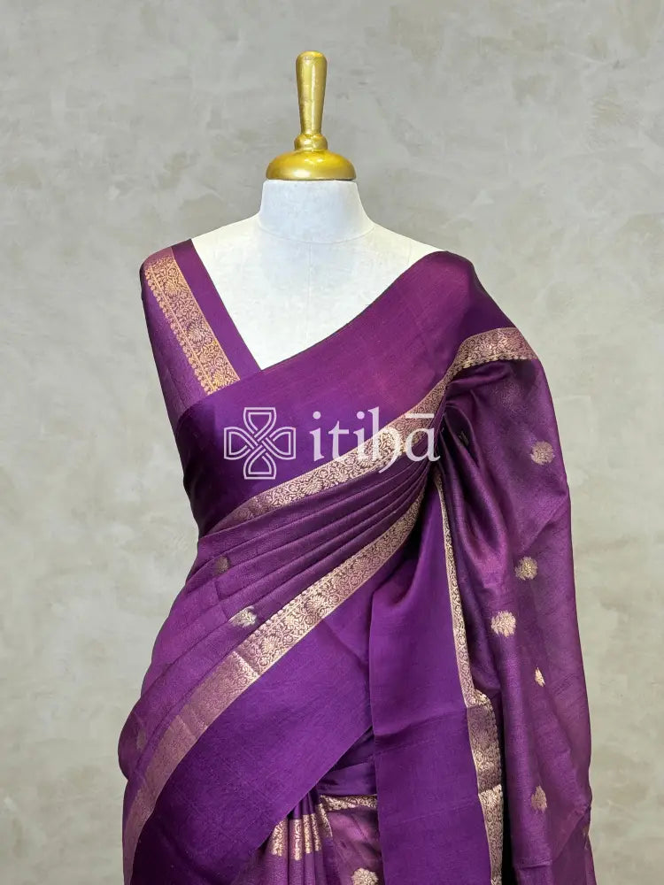 PURE TUSSAR SILK BANARASI SAREE