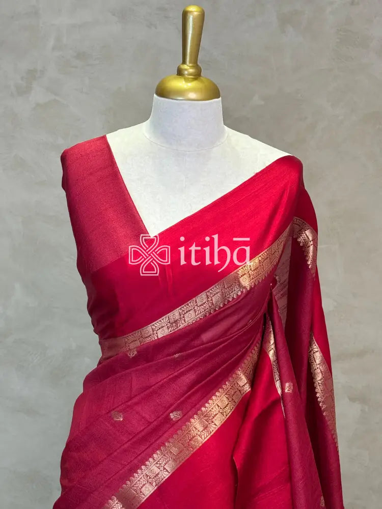 PURE TUSSAR SILK BANARASI SAREE