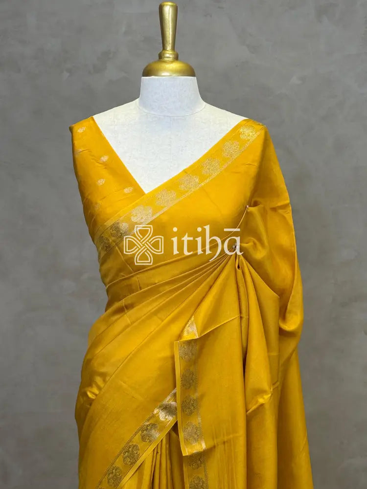 SEMI CREPE SILK BANARASI SAREE