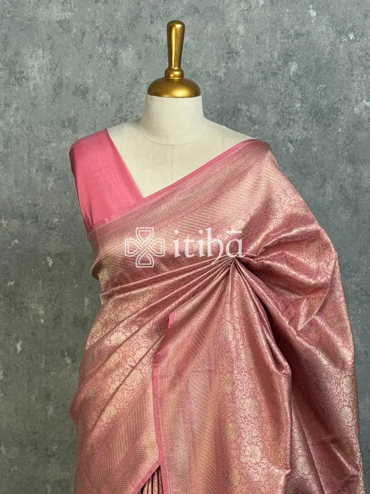 SEMI KATAN WATER ZARI BROCADE BANARASI SAREE