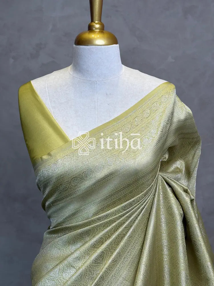 SEMI KATAN WATER ZARI BROCADE BANARASI SAREE
