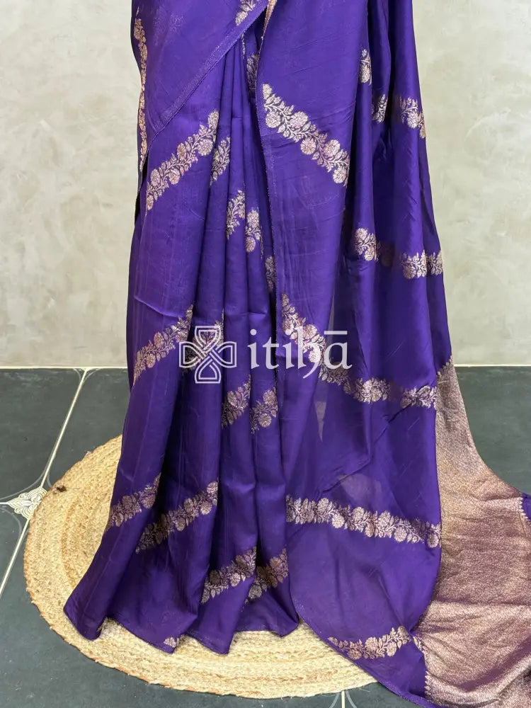 SEMI MATKA TUSSAR BANARASI SAREE