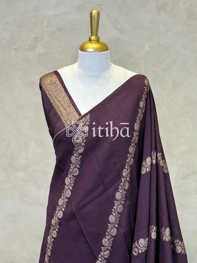 SEMI MATKA TUSSAR BANARASI SAREE