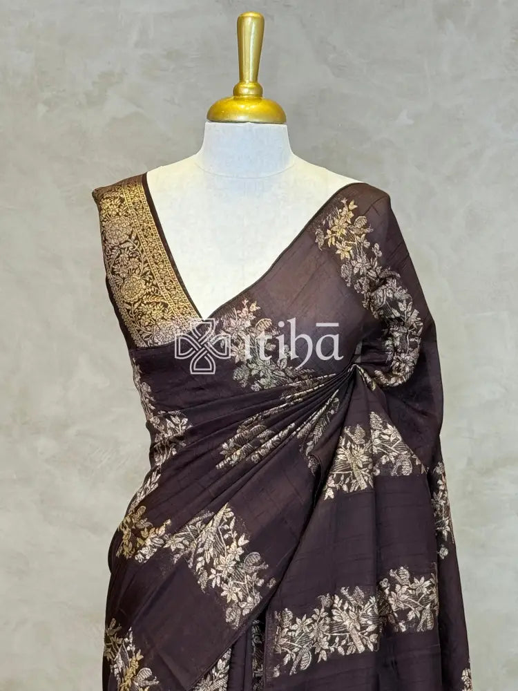 SEMI MATKA TUSSAR BANARASI SAREE