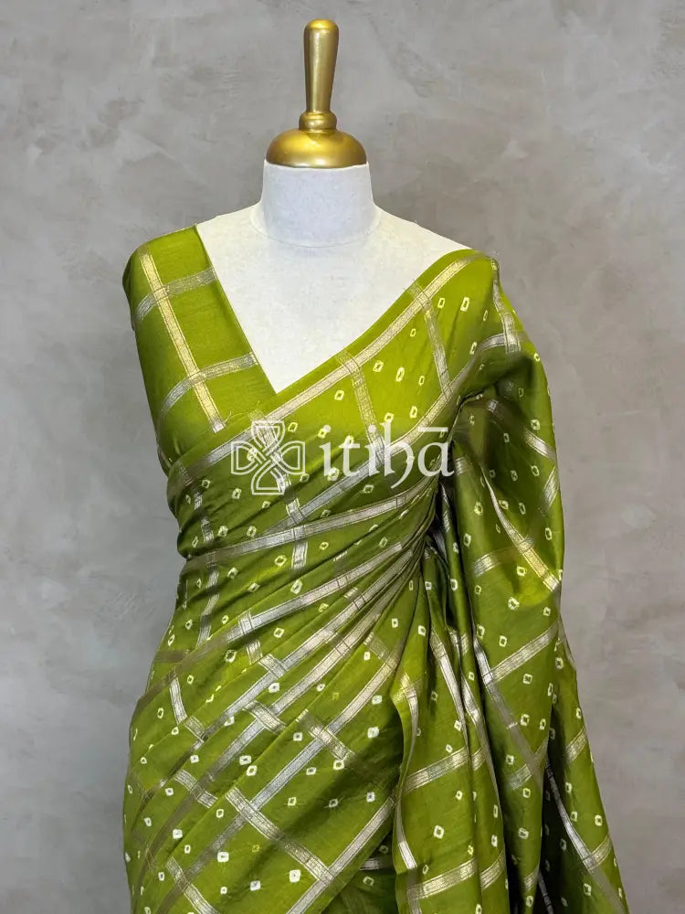 SEMI SILK CHARCHOLA BHANDHINI SAREE