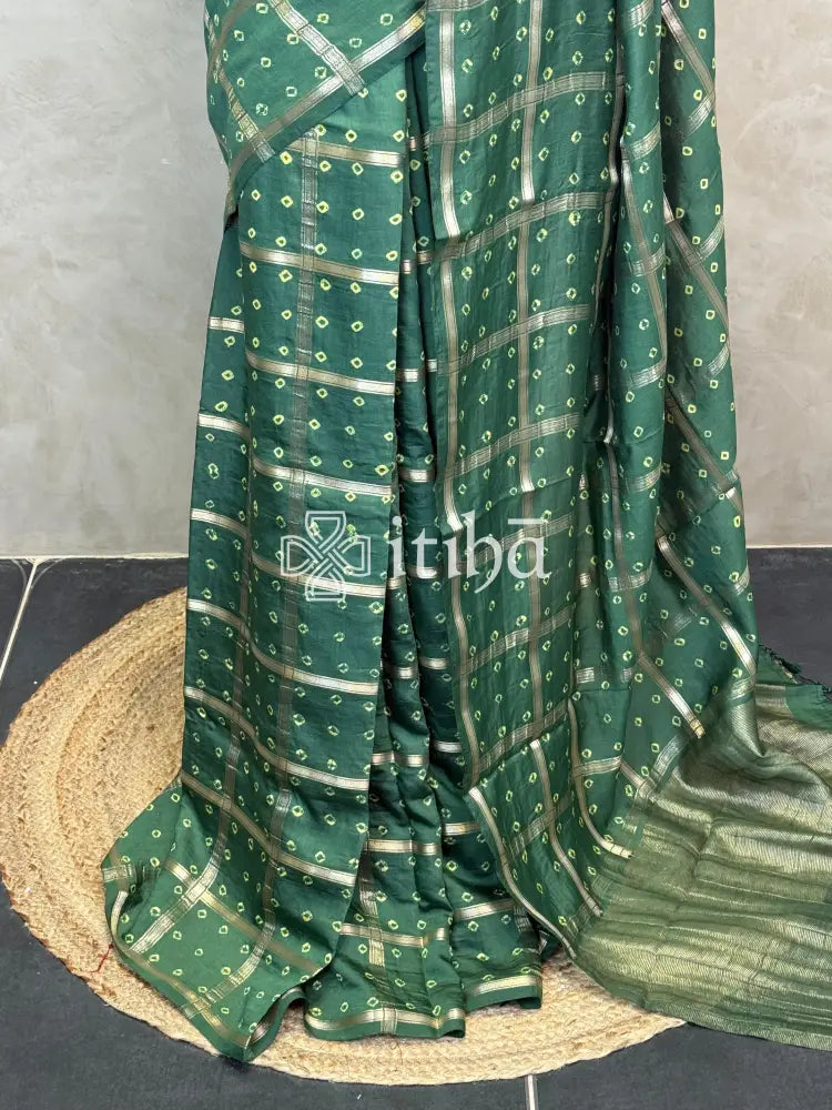 SEMI SILK CHARCHOLA BHANDHINI SAREE