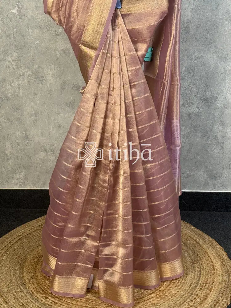 SEMI TISSUE ORGANZA BANARASI SAREE