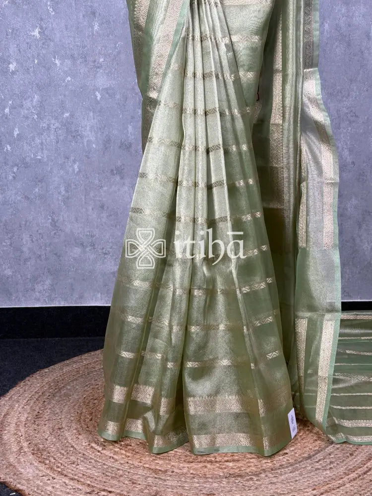SEMI TISSUE ORGANZA BANARASI SAREE