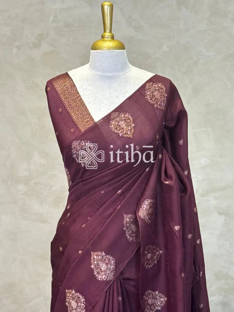 SEMI TUSSAR BANARASI SAREE