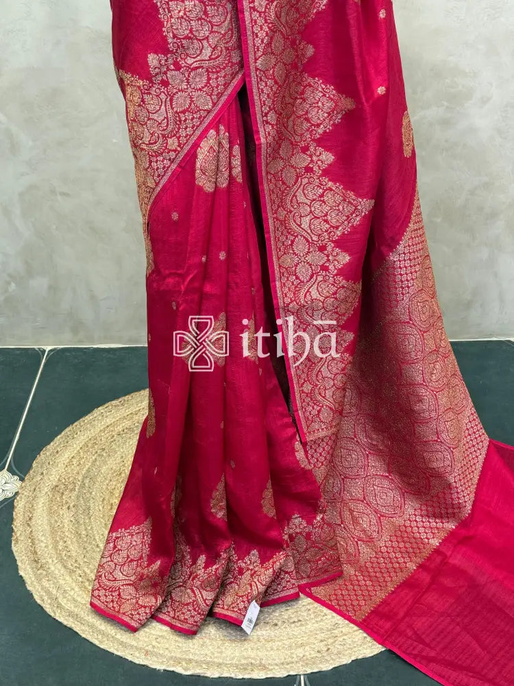 SEMI TUSSAR BANARASI SAREE