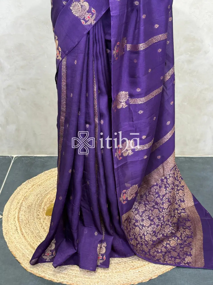 SEMI TUSSAR BANARASI SAREE