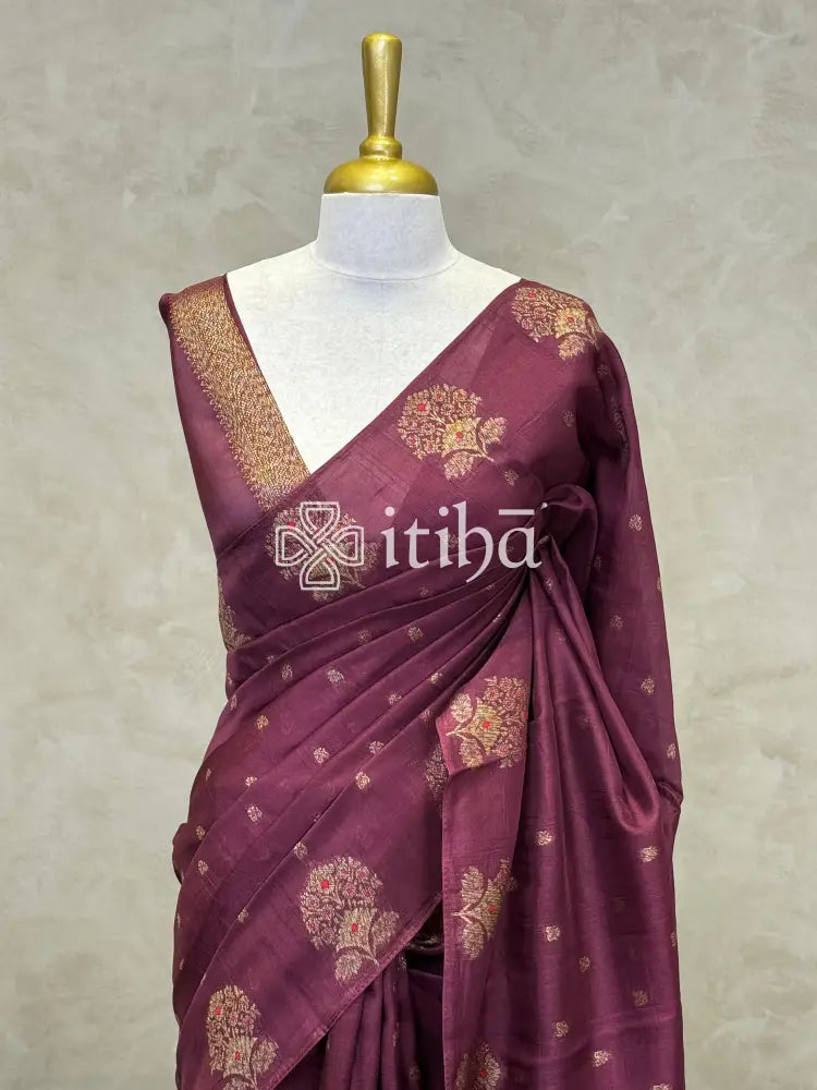SEMI TUSSAR BANARASI SAREE