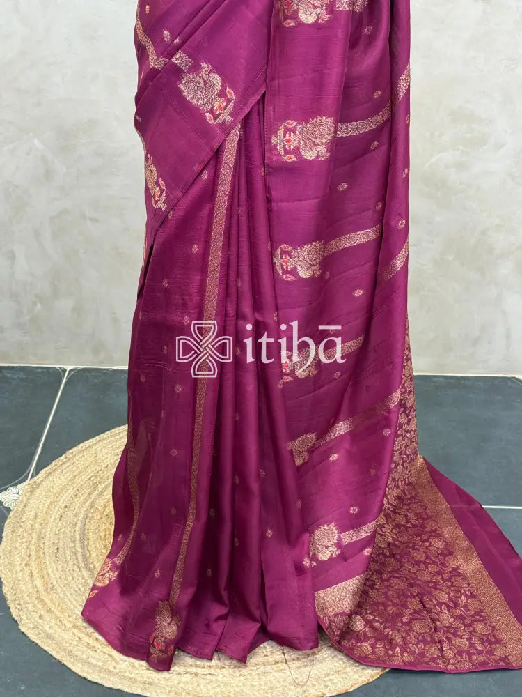 SEMI TUSSAR BANARASI SAREE