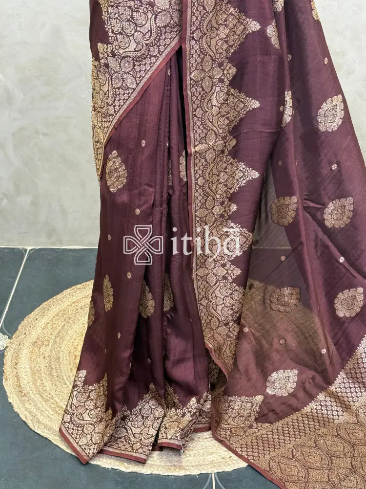 SEMI TUSSAR BANARASI SAREE