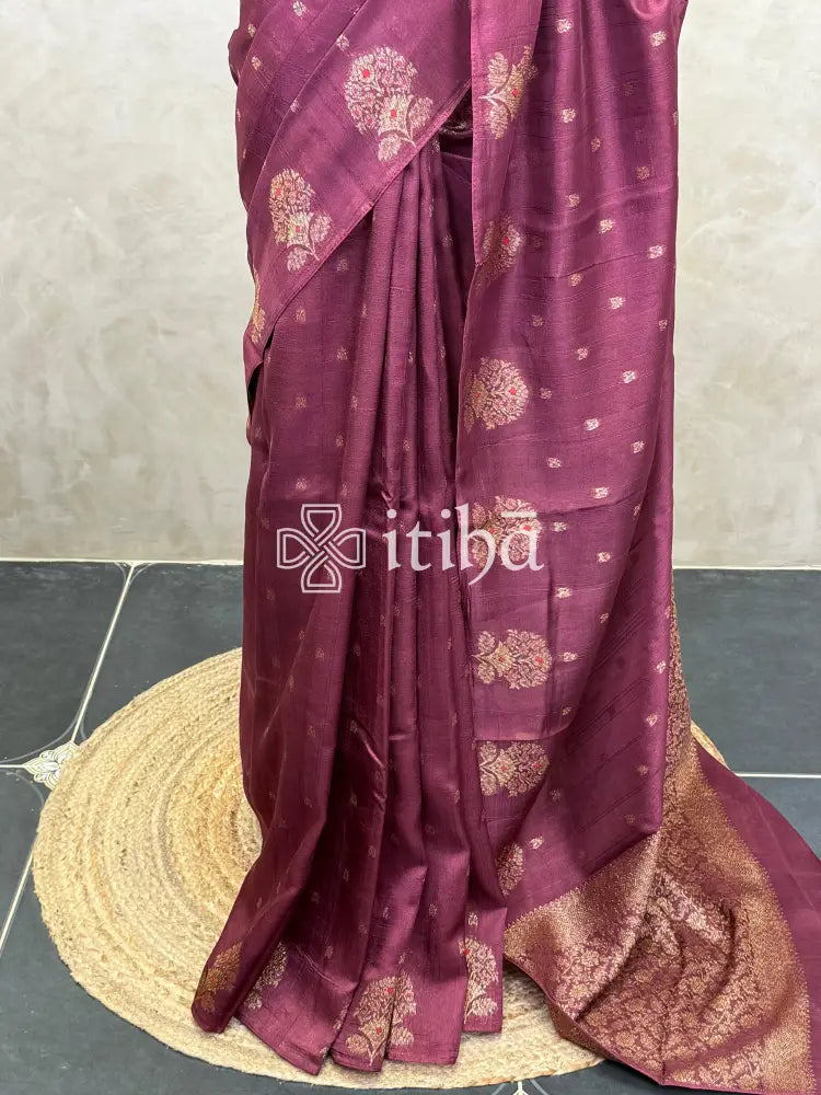 SEMI TUSSAR BANARASI SAREE