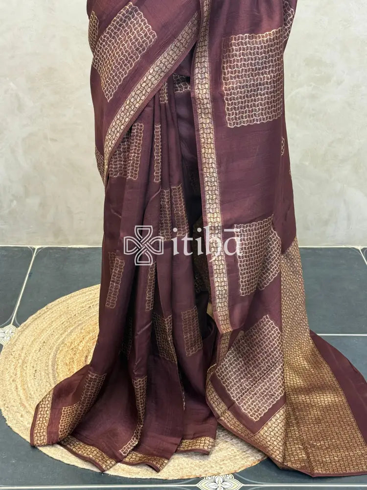 SEMI TUSSAR BANARASI SAREE