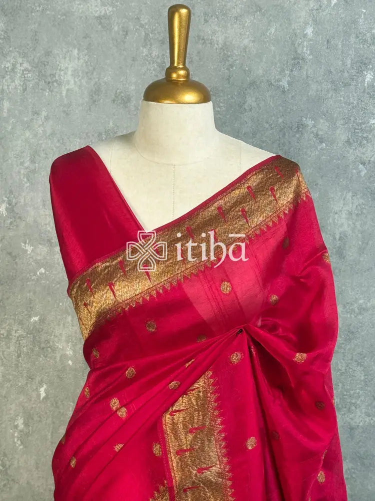 SEMI TUSSAR GEORGETTE BANARASI SAREE