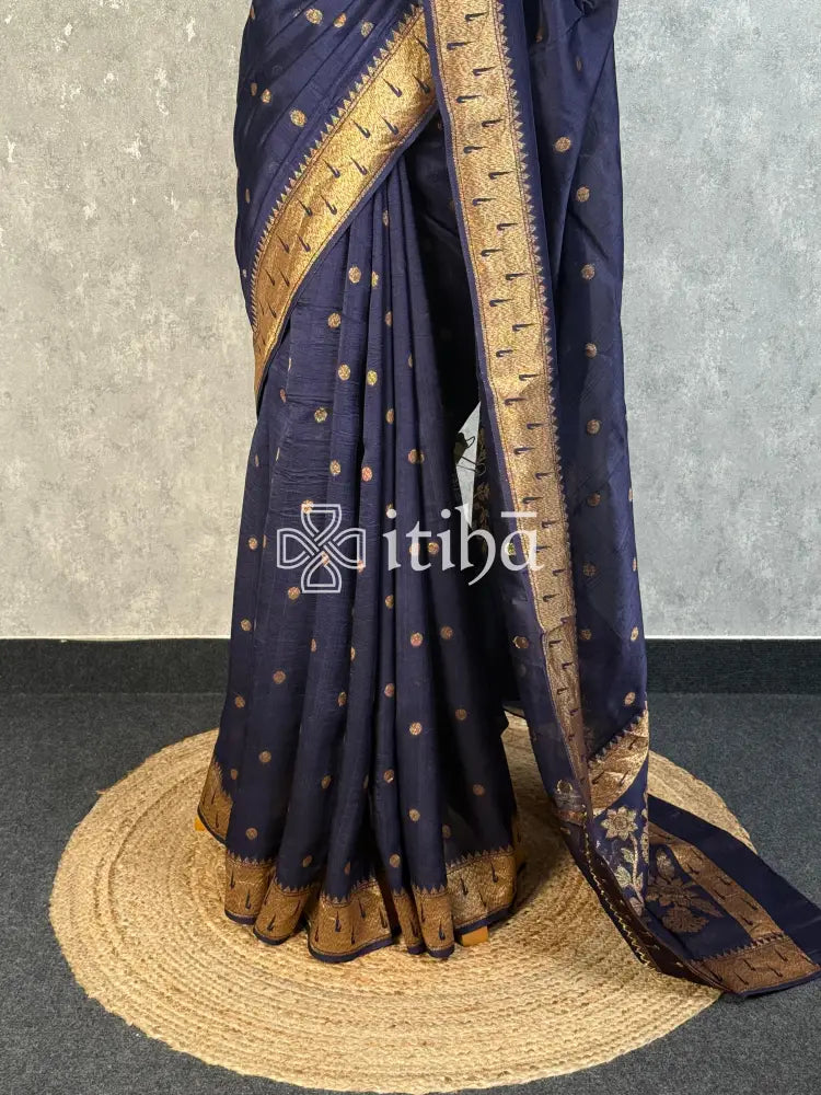 SEMI TUSSAR GEORGETTE BANARASI SAREE