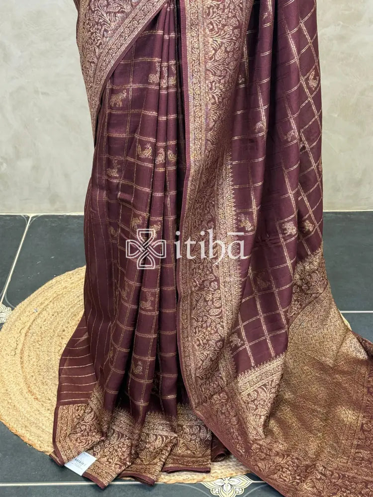 SEMI TUSSAR GEORGETTE BANARASI SAREE