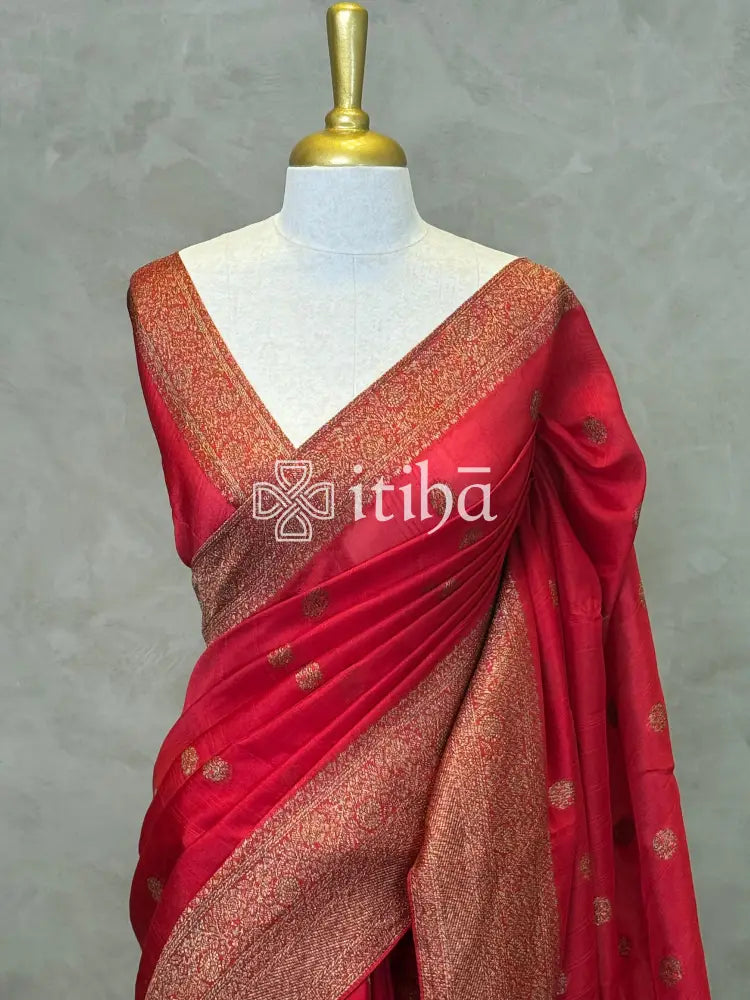 SEMI TUSSAR GEORGETTE BANARASI SAREE