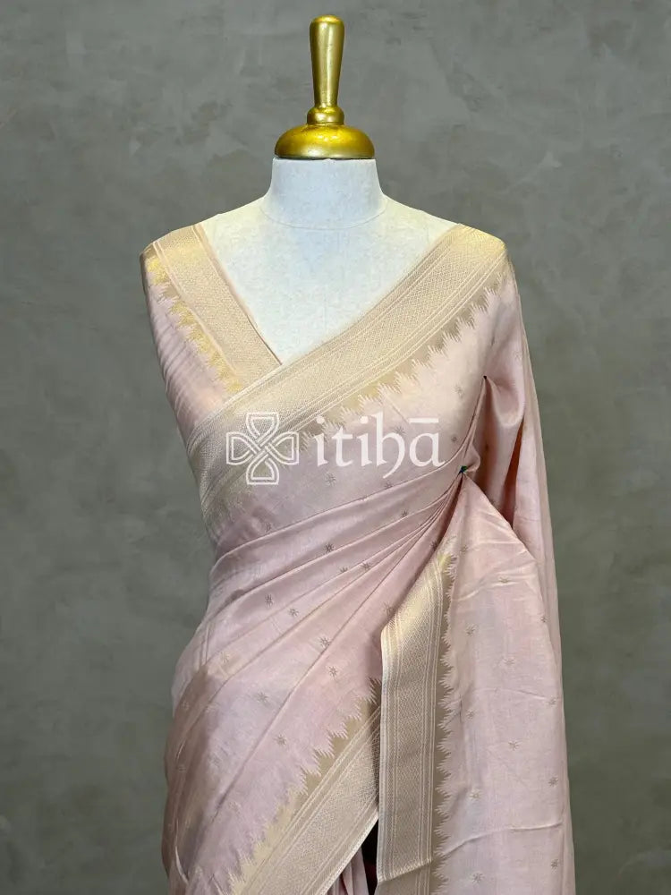 SEMI TUSSAR MEENAKARI BANARASI SAREE