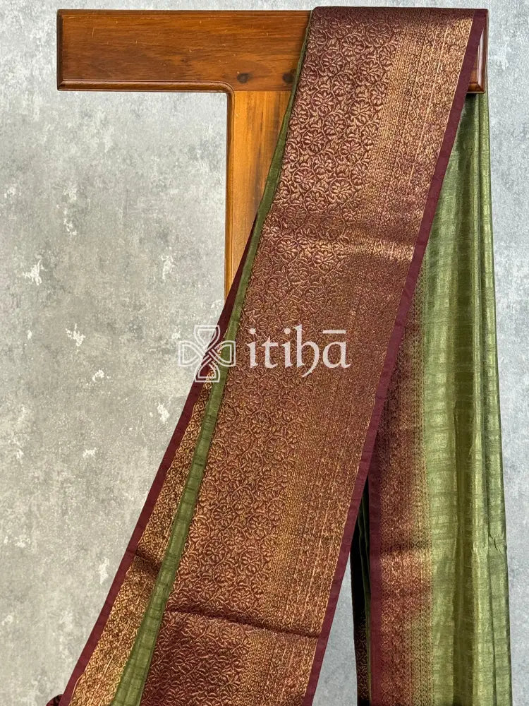 SEMI TUSSAR WEAVING CONTRA BANARASI SAREE