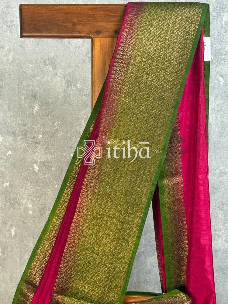 SEMI TUSSAR WEAVING CONTRA BANARASI SAREE
