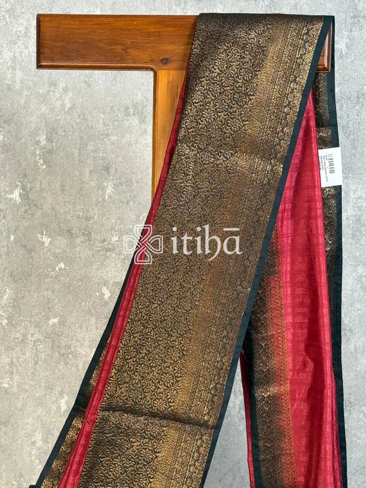 SEMI TUSSAR WEAVING CONTRA BANARASI SAREE
