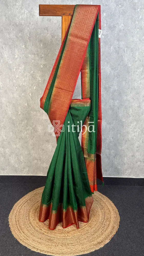 SEMI TUSSAR WEAVING CONTRA BANARASI SAREE