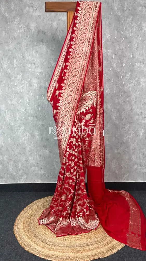 SILK GEORGETTE BANARASI SAREE