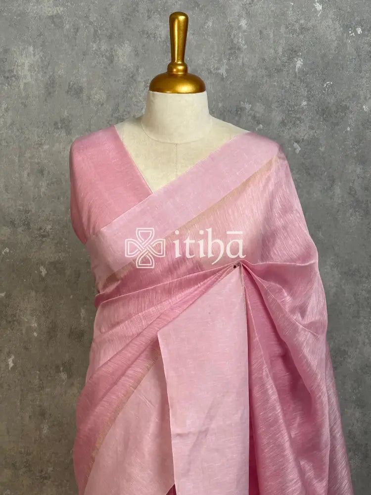 SILK LINEN SATIN BORDER BANARASI SAREE