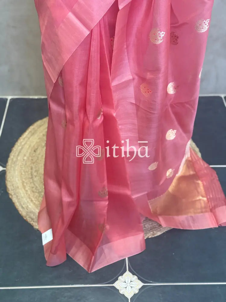 SILK ORAGNZA HANDLOOM BANARASI SAREE