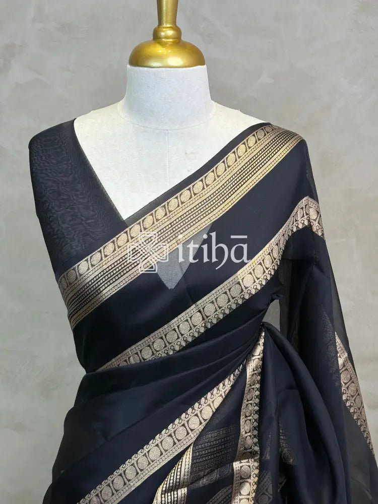 SILK ORGANZA BANARASI SAREE