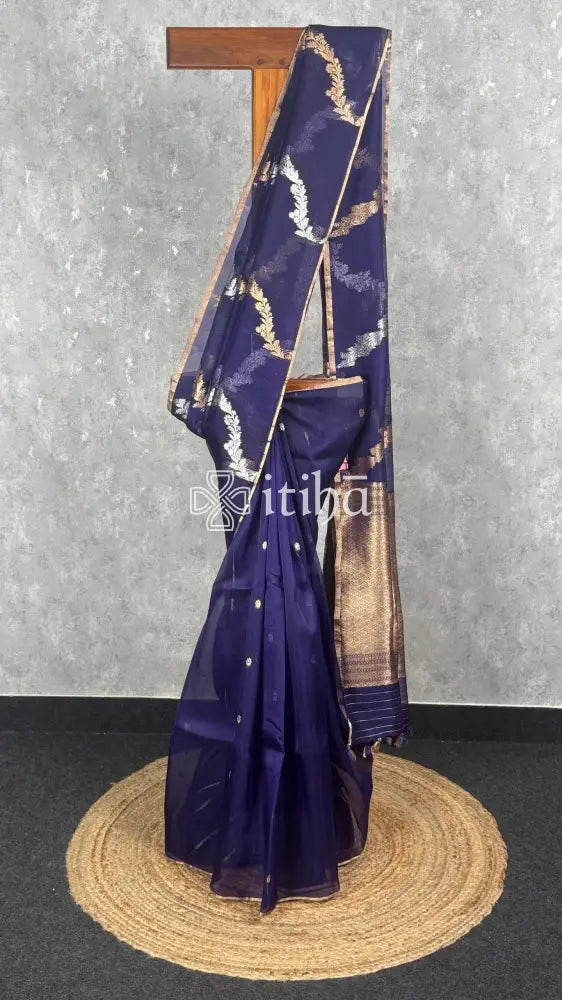 SILK ORGANZA BANARASI SAREE