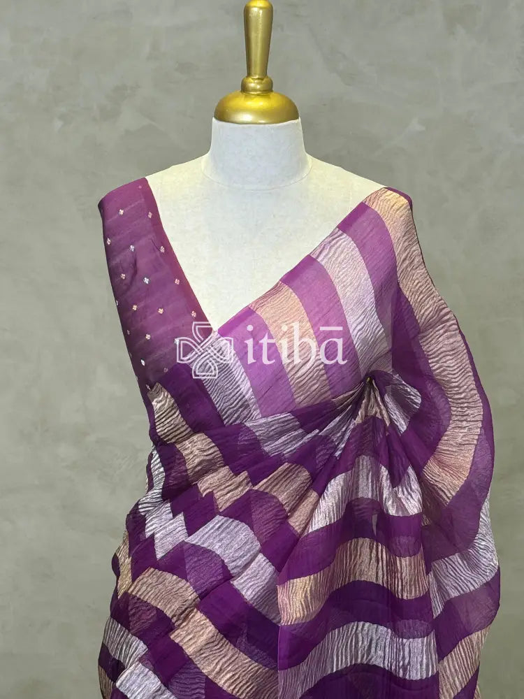 SILK ORGANZA BANARASI SAREE