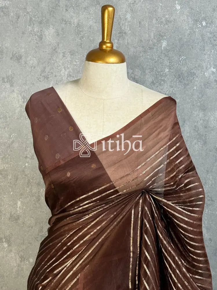 SILK ORGANZA BANARASI SAREE