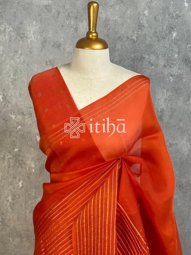 SILK ORGANZA BANARASI SAREE