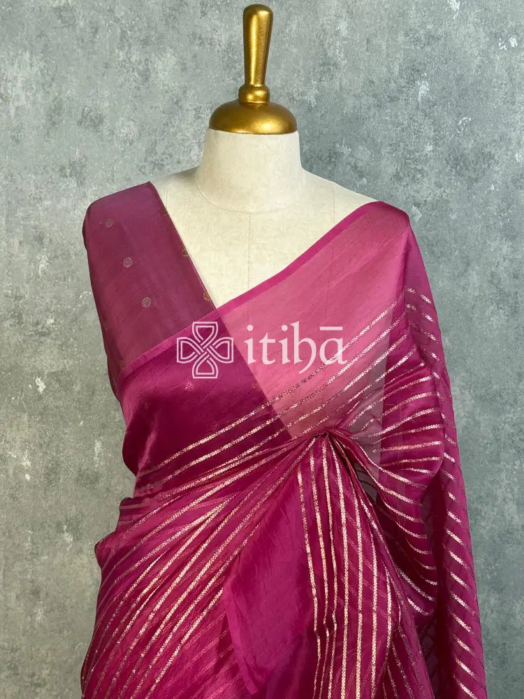 SILK ORGANZA BANARASI SAREE