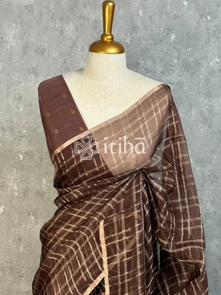 SILK ORGANZA BANARASI SAREE