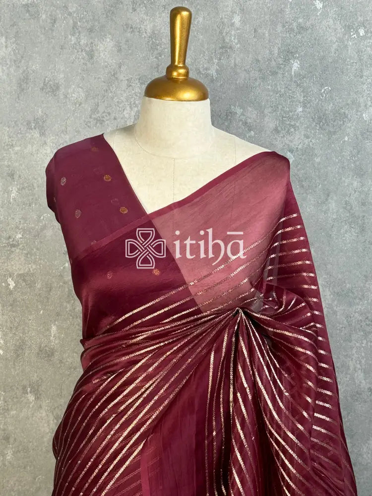 SILK ORGANZA BANARASI SAREE