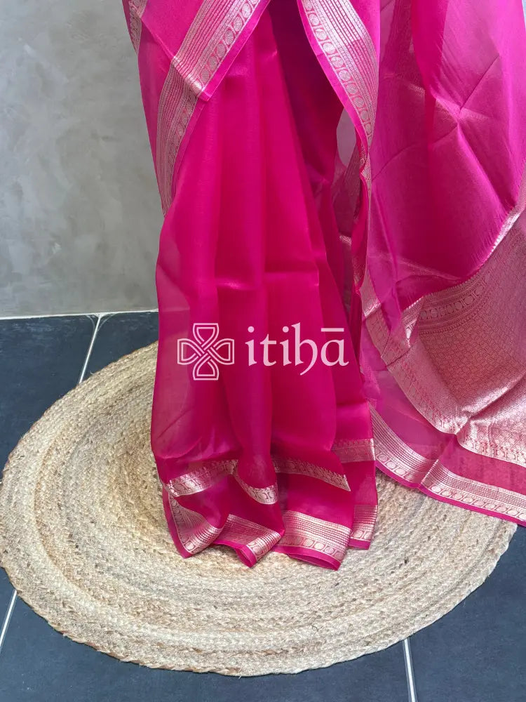SILK ORGANZA BANARASI SAREE