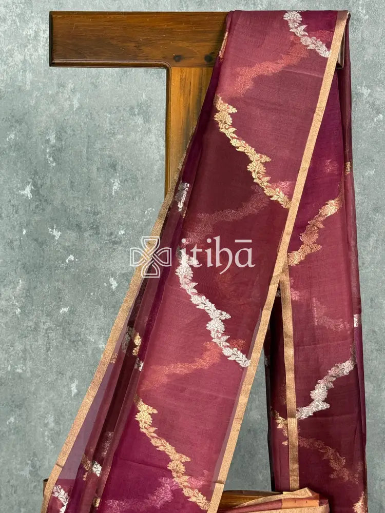 SILK ORGANZA BANARASI SAREE
