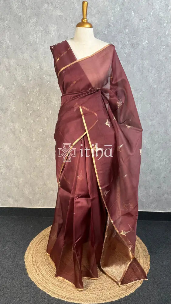 SILK ORGANZA BANARASI SAREE