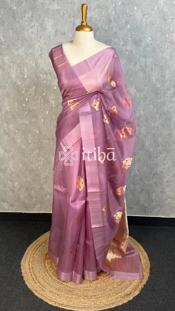 SILK ORGANZA BANARASI SAREE