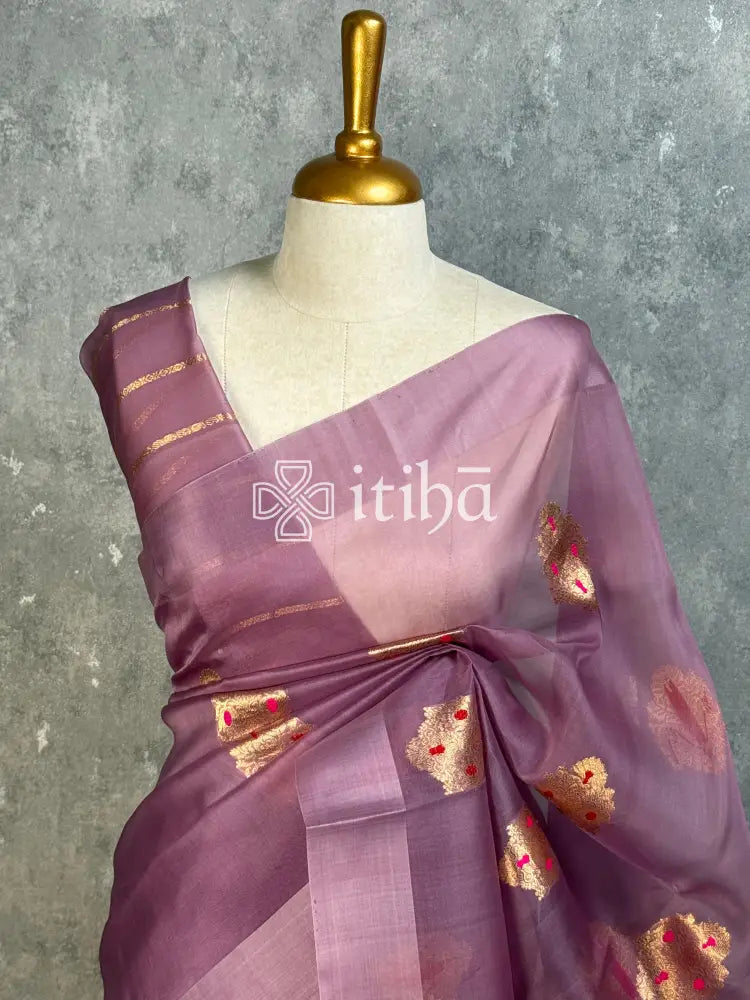 SILK ORGANZA BANARASI SAREE