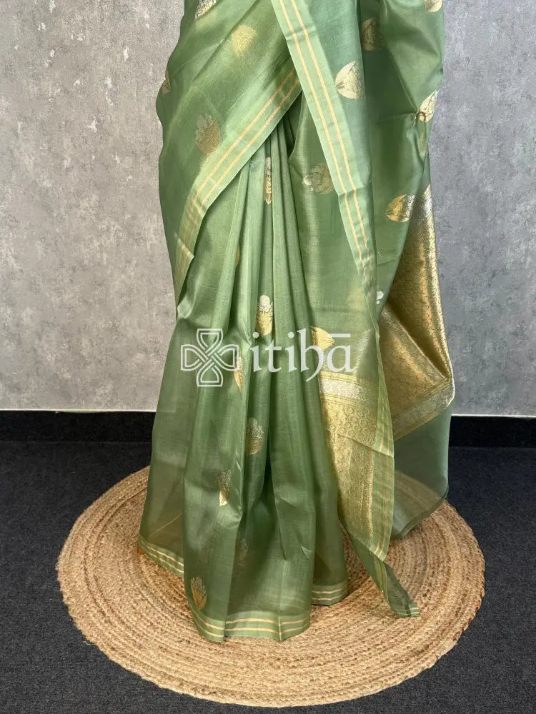 SILK ORGANZA BANARASI SAREE