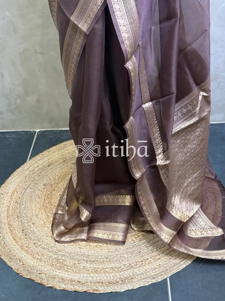 SILK ORGANZA BANARASI SAREE