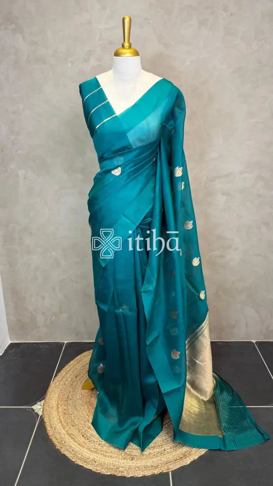 SILK ORGANZA HANDLOOM BANARASI SAREE