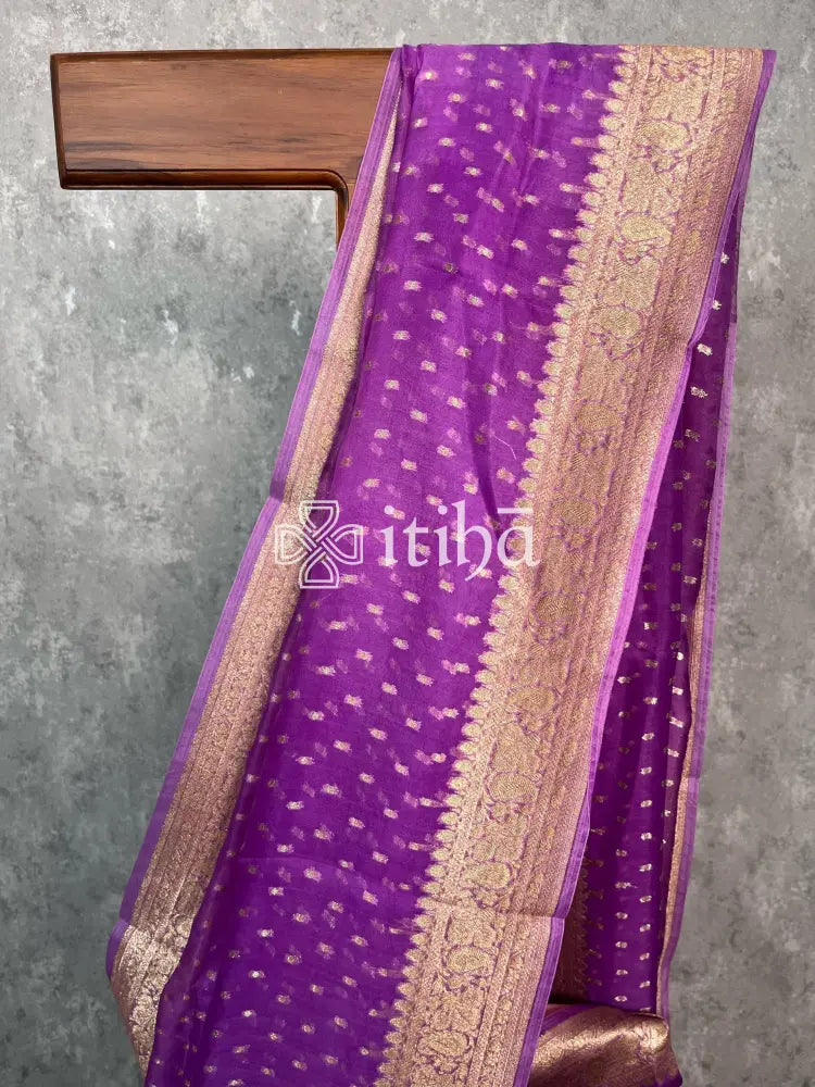 SILK ORGANZA ZARI BANARASI SAREE